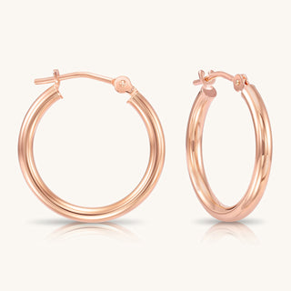 CLASSIC ROSE GOLD HOOP