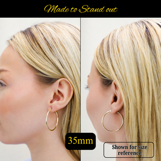 CLASSIC YELLOW GOLD HOOP