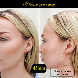 CLASSIC ROSE GOLD HOOP