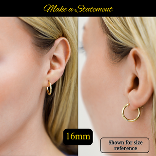 CLASSIC ROSE GOLD HOOP