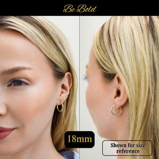 CLASSIC ROSE GOLD HOOP