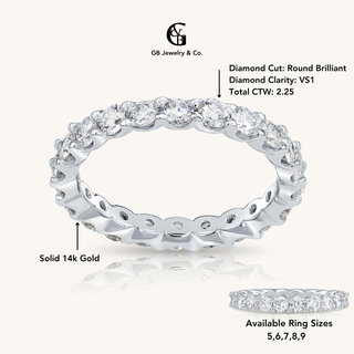 White Gold n' Diamond Eternity Ring