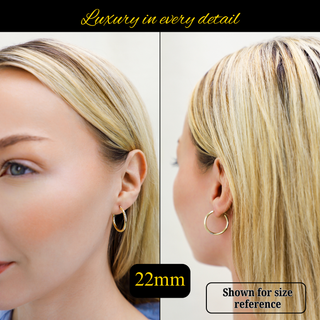 CLASSIC ROSE GOLD HOOP