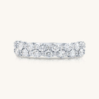 White Gold Multi Stone Diamond Ring