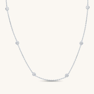 White Gold Diamond By-the-Yard Necklace