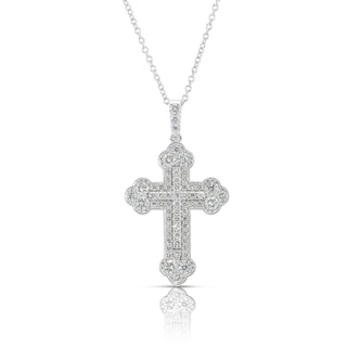 White Gold Cross Necklace