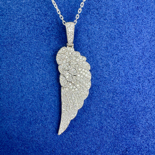 White Gold Wing Necklace