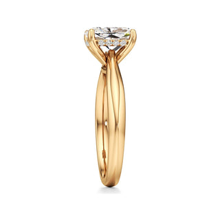 Acantha Elongated Cushion Cathedral Hidden Halo