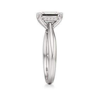 Acantha Elongated Cushion Cathedral Hidden Halo