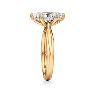 Acantha Elongated Cushion Cathedral Hidden Halo