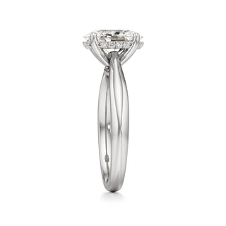Acantha Elongated Cushion Cathedral Hidden Halo