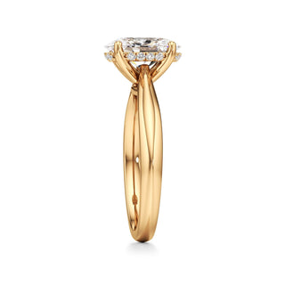 Acantha Elongated Cushion Cathedral Hidden Halo