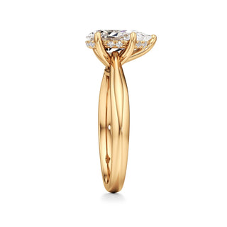 Acantha Elongated Cushion Cathedral Hidden Halo