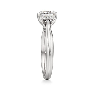 Acantha Elongated Cushion Cathedral Hidden Halo
