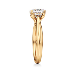 Acantha Elongated Cushion Cathedral Hidden Halo