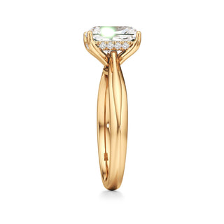 Acantha Elongated Cushion Cathedral Hidden Halo