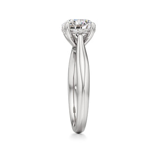 Acantha Elongated Cushion Cathedral Hidden Halo