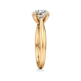 Acantha Elongated Cushion Cathedral Hidden Halo