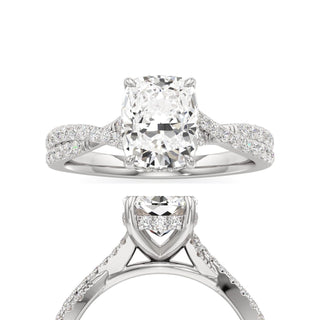 Adelina Round Twisted Diamond Band