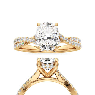 Adelina Round Twisted Diamond Band