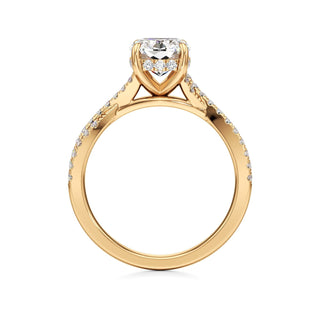 Adelina Round Twisted Diamond Band