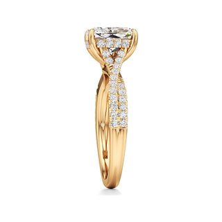 Adelina Round Twisted Diamond Band