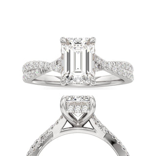 Adelina Pear Twisted Diamond Band