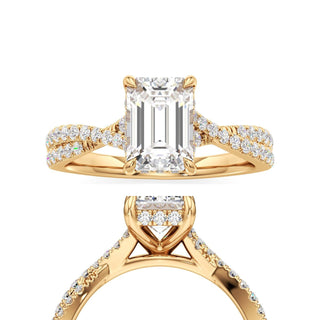 Adelina Round Twisted Diamond Band