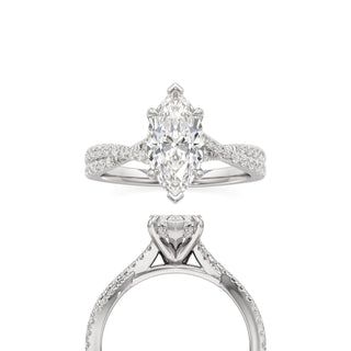 Adelina Round Twisted Diamond Band