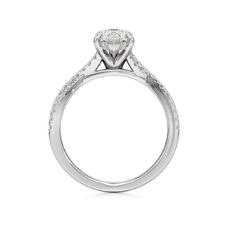 Adelina Round Twisted Diamond Band