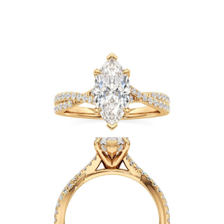 Adelina Round Twisted Diamond Band