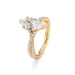 Adelina Round Twisted Diamond Band