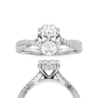 Adelina Round Twisted Diamond Band