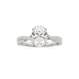Adelina Round Twisted Diamond Band