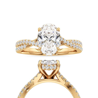 Adelina Round Twisted Diamond Band