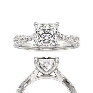 Adelina Round Twisted Diamond Band