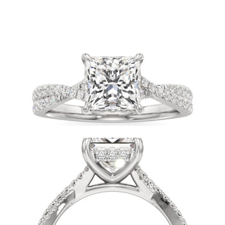 Adelina Princess Twisted Diamond Band