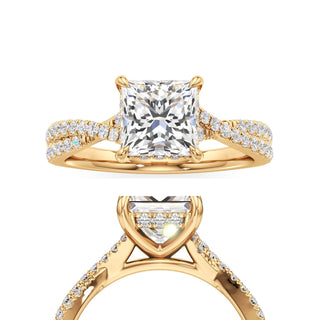 Adelina Round Twisted Diamond Band