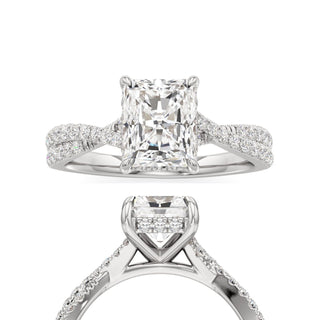 Adelina Round Twisted Diamond Band