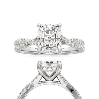 Adelina Pear Twisted Diamond Band