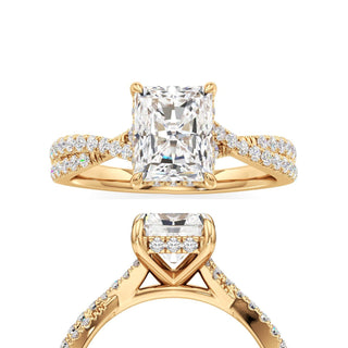 Adelina Round Twisted Diamond Band