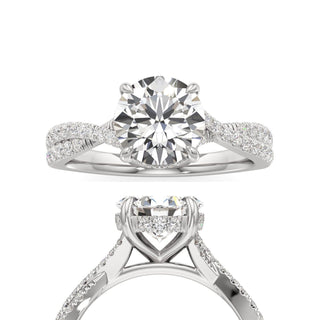Adelina Round Twisted Diamond Band