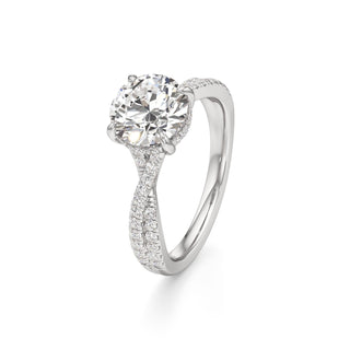 Adelina Round Twisted Diamond Band