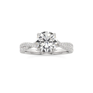 Adelina Round Twisted Diamond Band