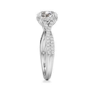 Adelina Round Twisted Diamond Band