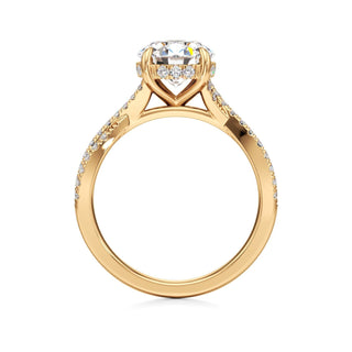 Adelina Round Twisted Diamond Band