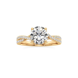 Adelina Round Twisted Diamond Band