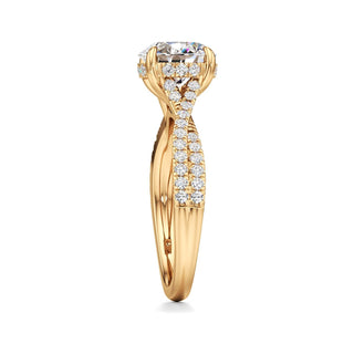 Adelina Round Twisted Diamond Band