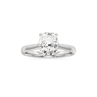 Aeloria Elongated Cushion Cathedral with Diamond Bridge