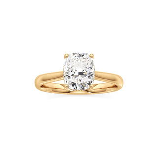 Aeloria Elongated Cushion Cathedral with Diamond Bridge